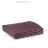 Premium dome leatherette necklace box with matching bow box and custom velvet insert