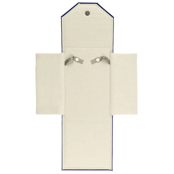 Soft-Touch Pearl Necklace Pendant Box with Foam Insert Soft-touch pearl necklace presentation box with fitted foam insert and custom logo embossing options