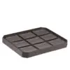 Leatherette octagon earring display tray with 9 slots, stackable jewelry organizer for retail and custom branding