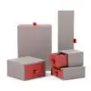 Custom Paper Drawer Jewelry Gift Box | Rigid Slide-Out Branded Packaging Custom rigid paper drawer jewelry gift box with velvet insert, hot-stamp logo, and smooth slide-out tray design