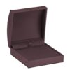Leatherette Dome Top Pendant Box with Bow Presentation Box, Custom OEM Premium leatherette dome-top large pendant box with outer bow presentation box for custom jewelry packaging