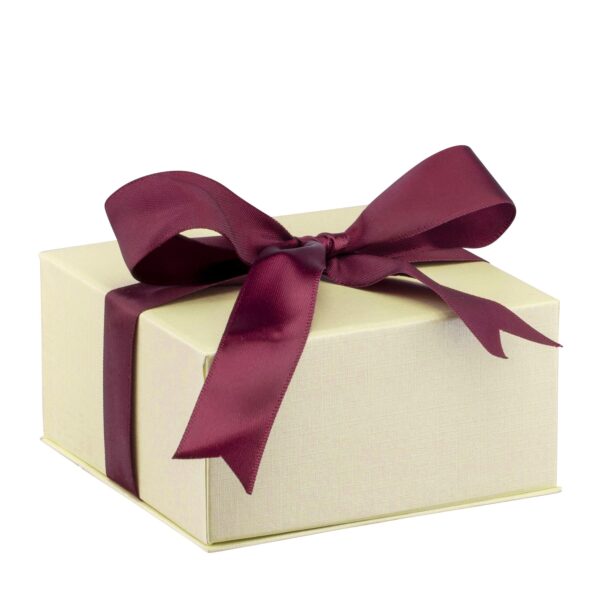 Leatherette Dome Top Pendant Box with Bow Presentation Box, Custom OEM Premium leatherette dome-top large pendant box with outer bow presentation box for custom jewelry packaging