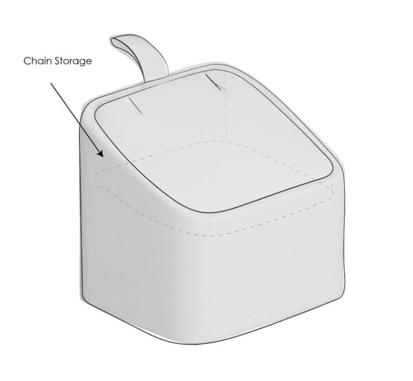 Custom leatherette pendant display stand for jewelry necklace packaging, fully customizable in size, color, and branding