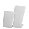 Set of 2 custom leatherette pendant display stands for jewelry retail and gifting