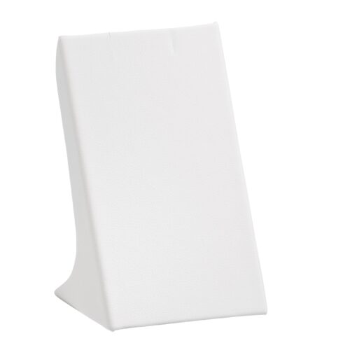 Premium leatherette pendant display stand in large size, custom colors and logo branding, suitable for retail jewelry showcases