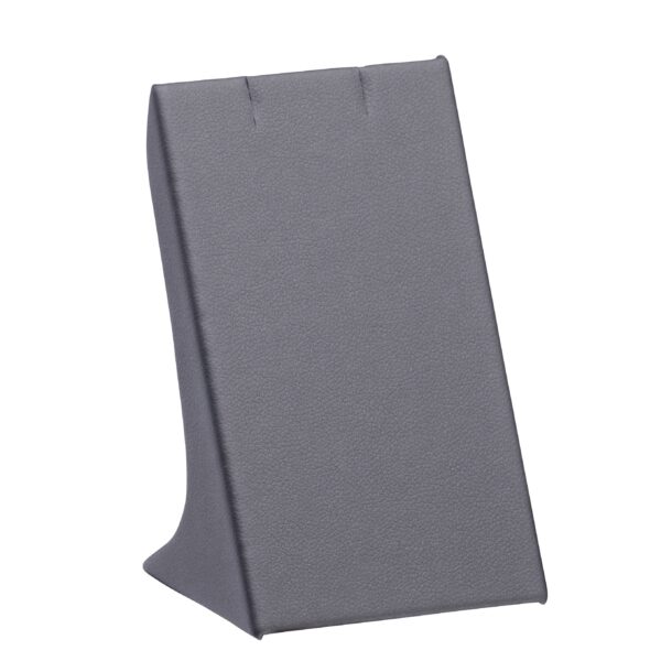 Premium leatherette pendant display stand in large size, custom colors and logo branding, suitable for retail jewelry showcases
