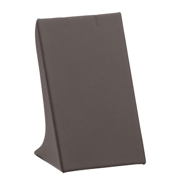 Premium leatherette pendant display stand in large size, custom colors and logo branding, suitable for retail jewelry showcases