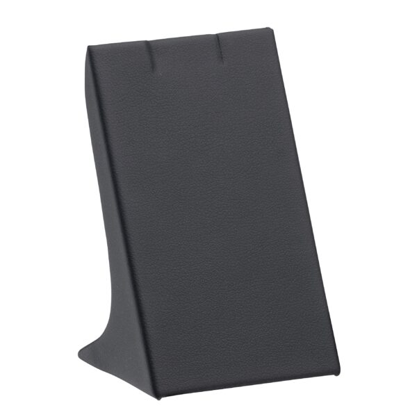 Premium leatherette pendant display stand in large size, custom colors and logo branding, suitable for retail jewelry showcases
