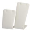 Set of 2 custom leatherette pendant display stands for jewelry retail and gifting