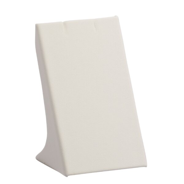 Premium leatherette pendant display stand in large size, custom colors and logo branding, suitable for retail jewelry showcases