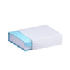 Premium ribbed paper snap pendant and earring box with custom logo branding and foam insert