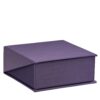 Custom silk brushed paper pendant and necklace gift boxes with velvet insert and gold foil logo branding, Glamour Collection
