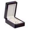 Premium piano wood pendant box with custom logo branding and adjustable foam insert – luxury jewelry packaging
