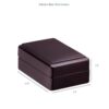 Premium piano wood pendant box with custom logo branding and adjustable foam insert – luxury jewelry packaging