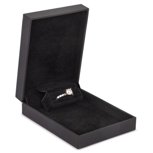 Premium custom proposal ring box with luxury gift packaging and custom branding options