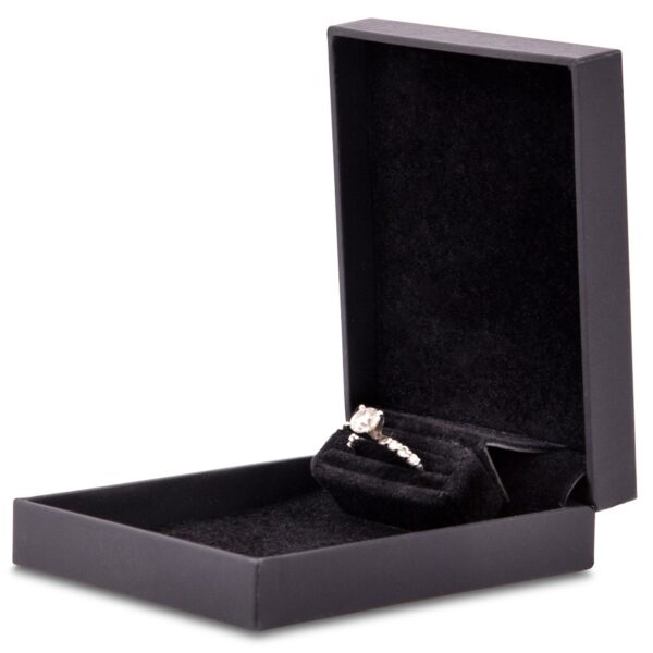 Premium custom proposal ring box with luxury gift packaging and custom branding options