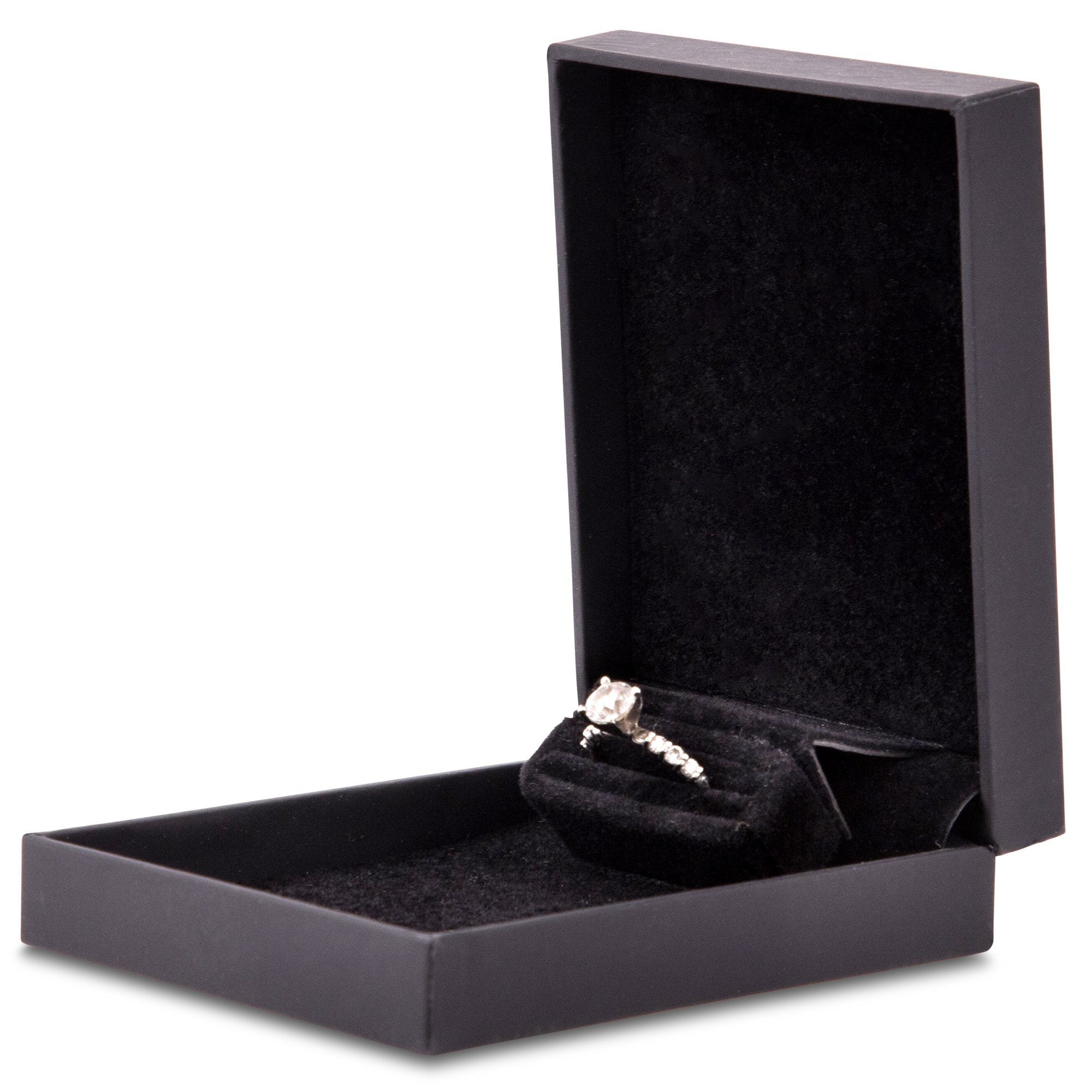 Premium custom proposal ring box with luxury gift packaging and custom branding options
