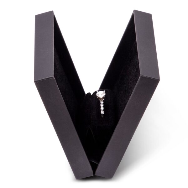 Premium custom proposal ring box with luxury gift packaging and custom branding options