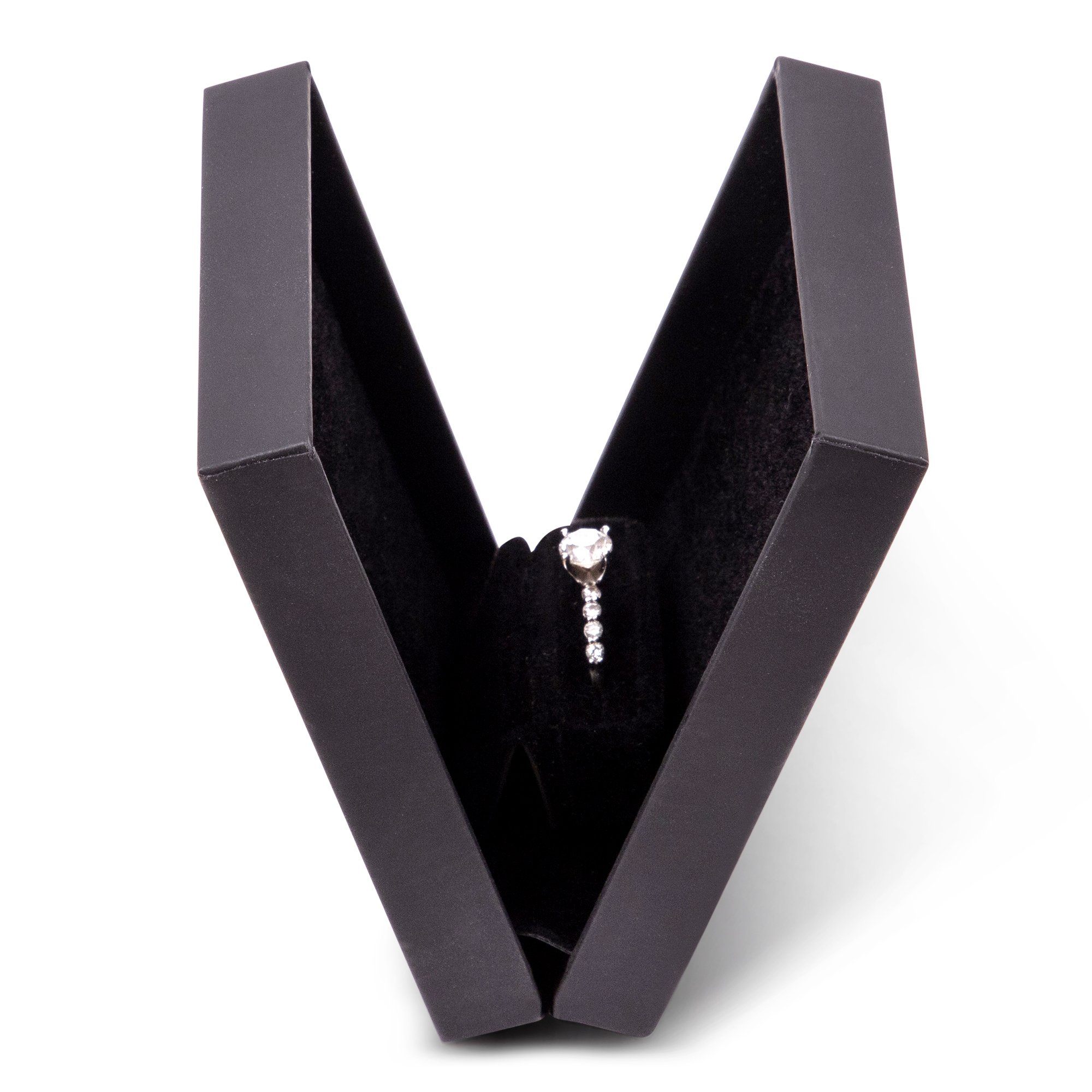 Premium custom proposal ring box with luxury gift packaging and custom branding options