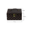 Custom 2-layer PU leather jewelry gift box with compartments for earrings, rings and necklaces
