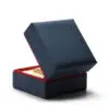 Premium Custom PU Wristwatch Boxes – Red-Edged Design Premium black and red-edged PU wristwatch box with custom logo branding and protective interior padding