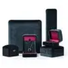 Custom Purple Velour Earring Box – Wholesale Jewelry Packaging Custom purple velour earring boxes with magnetic closure and foam inserts for premium jewelry retail packaging