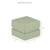 Premium recycled cardboard ring box with glossy inset insert and protective foam padding for engagement rings