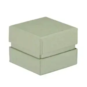 Custom Recycled Cardboard Earring Box with Glossy Inset – Pristine Collection