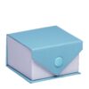 Custom Ribbed Paper Ring Box – Eco-Friendly, Snap Closure, Low MOQ Premium ribbed paper ring box with snap closure showing custom logo branding options for jewelry packaging