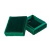 Ribbed Velvet Pendant Box – Custom Necklace Packaging with Foam Insert Premium ribbed velvet pendant box with custom embossed logo, foam insert, and magnetic closure for luxury jewelry packaging