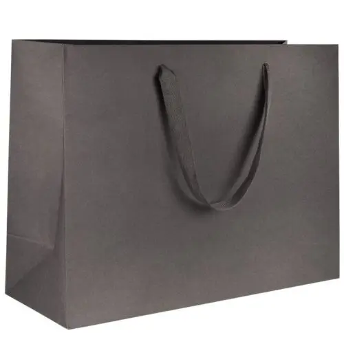 Custom Ribbon Handle Gift Bag – Jewelry Retail & Brand Packaging Custom ribbon handle gift bag for jewelry retail packaging with premium materials and logo branding
