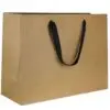 Custom ribbon handle gift bag for jewelry retail packaging with premium materials and logo branding