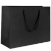 Custom ribbon handle gift bag for jewelry retail packaging with premium materials and logo branding