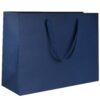 Custom ribbon handle gift bag for jewelry retail packaging with premium materials and logo branding