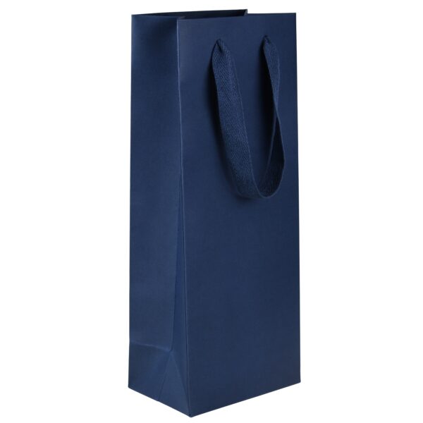 Ribbon handle wine gift bag custom colored jewelry packaging with logo printing
