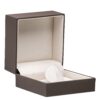 Custom Soft Touch Ring Dish Box with Protective Sleeve Soft touch ring display box with velvet finish, integrated dish insert, and protective outer sleeve