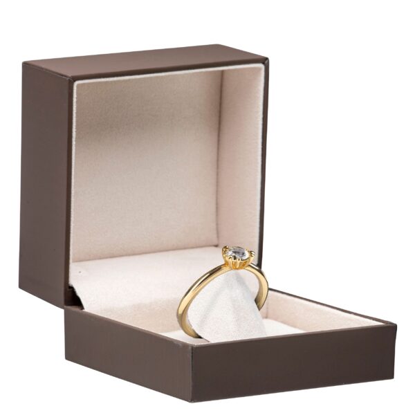 Custom Soft Touch Ring Dish Box with Protective Sleeve Soft touch ring display box with velvet finish, integrated dish insert, and protective outer sleeve