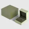 Premium custom ring boxes with velvet inserts in multiple colors and materials for wholesale jewelry brands