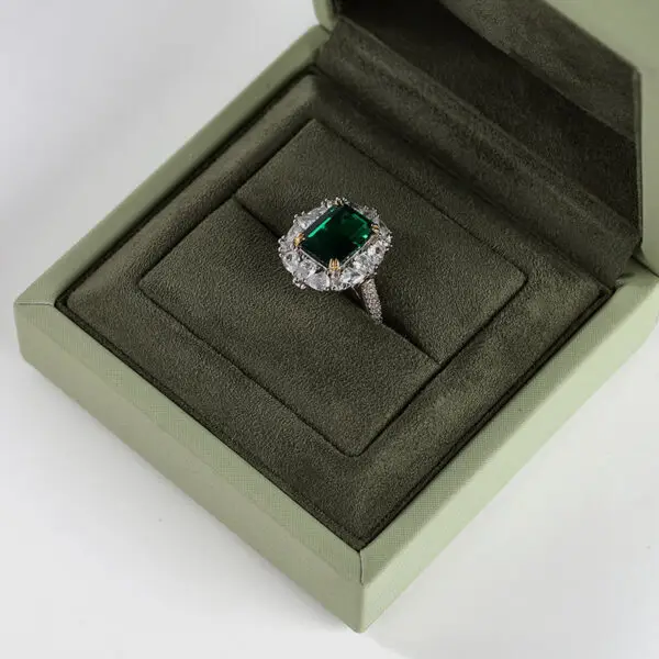 Premium custom ring boxes with velvet inserts in multiple colors and materials for wholesale jewelry brands