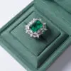 Premium custom ring boxes with velvet inserts in multiple colors and materials for wholesale jewelry brands