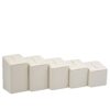 Set of 5 leatherette ring clip display stands with customizable branding options for jewelry retail stores