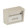 Custom Linea 3-Ring Display Box – Jewelry Showcase Packaging Custom Linea 3-ring jewelry display box with velvet-lined holders and branded logo, factory-direct jewelry packaging for retailers