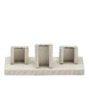 Linea 3-Ring Cluster Display Stand – Custom Jewelry Display Boxes Linea 3-ring display stand for jewelry retail with custom foam inserts and premium rigid box construction