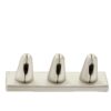 Custom 3-finger ring display stand for jewelry retail showcase with logo branding options