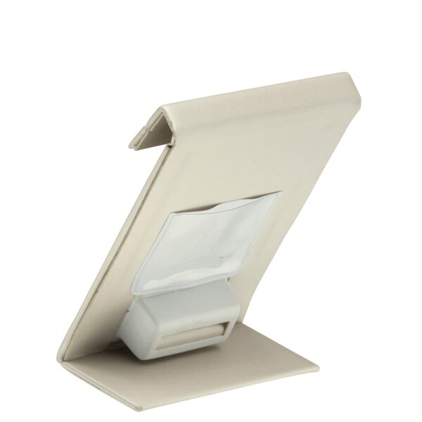 Linea Premium Custom Ring Display Stand Box Premium Linea ring display stand box with custom multi-ring insert holder for jewelry retail packaging