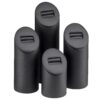 Leatherette Ring Slot Display Stand Set – 4-Piece Custom Leatherette ring display stand set of 4 with custom logo embossing for jewelry retail and events