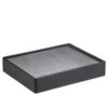 Custom Leatherette Stackable Ring Display Tray (35 Rings) Premium leatherette stackable ring display tray with 35 foam slots for custom jewelry storage and retail display