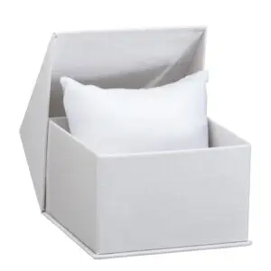 Custom Silk-Brushed Paper Pillow Box | Jewelry Gift u0026amp; Display Packaging