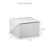 Custom silk-brushed paper pillow boxes with gold foil logo branding and velvet interior insert for jewelry display