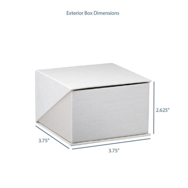 Custom silk-brushed paper pillow boxes with gold foil logo branding and velvet interior insert for jewelry display